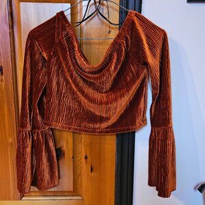 Bell Sleeves Crop Top